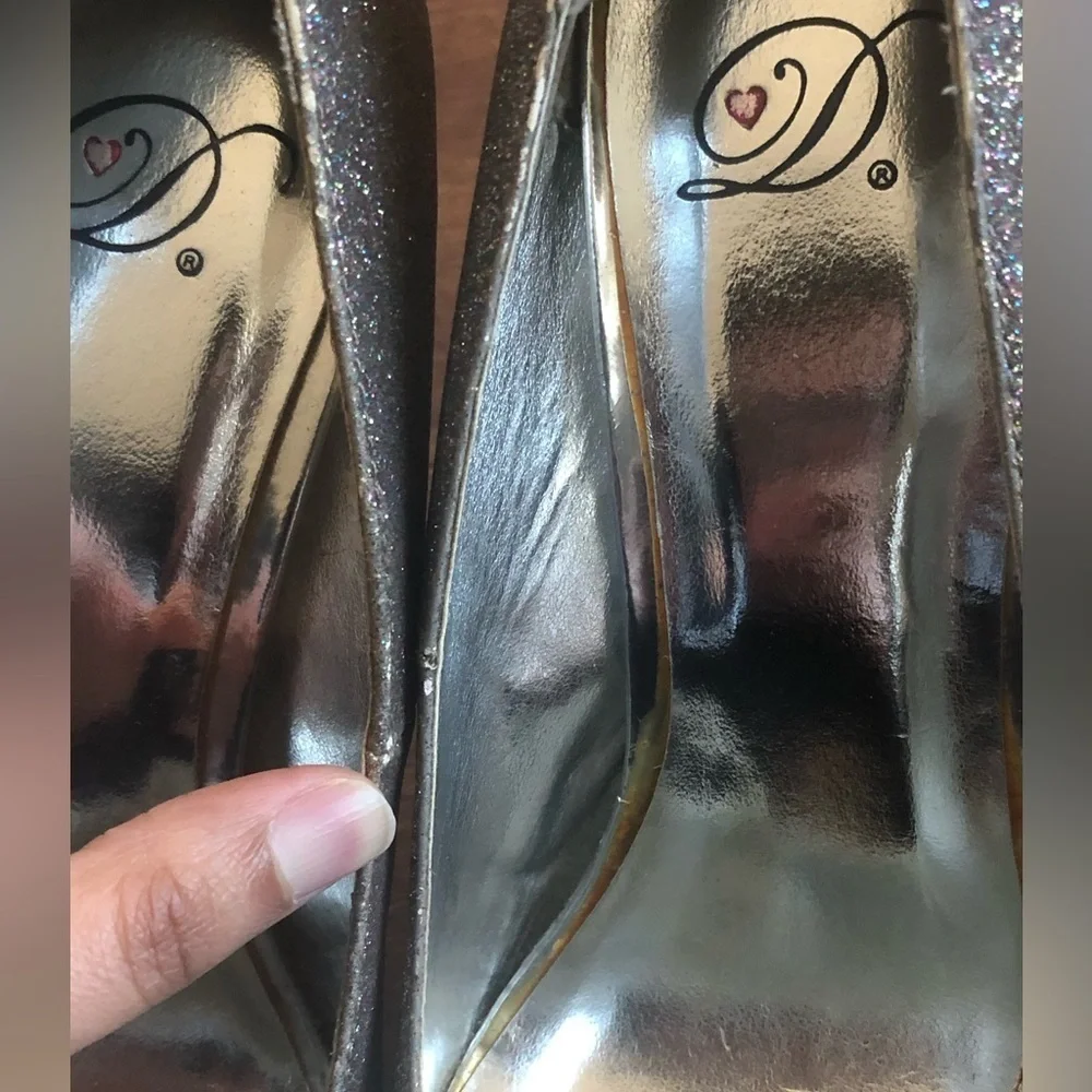 Glitter prom heels formal party wear size 8.5